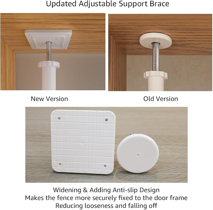 unipaws 75" High Extra Tall Cat Gate, Auto Closing and No Drilling Safety Gate - Image 3