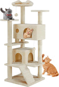 DUMOS 54-inch Indoor Cat Tree Tower –Multi-Level Pet House by DumosLifestyle