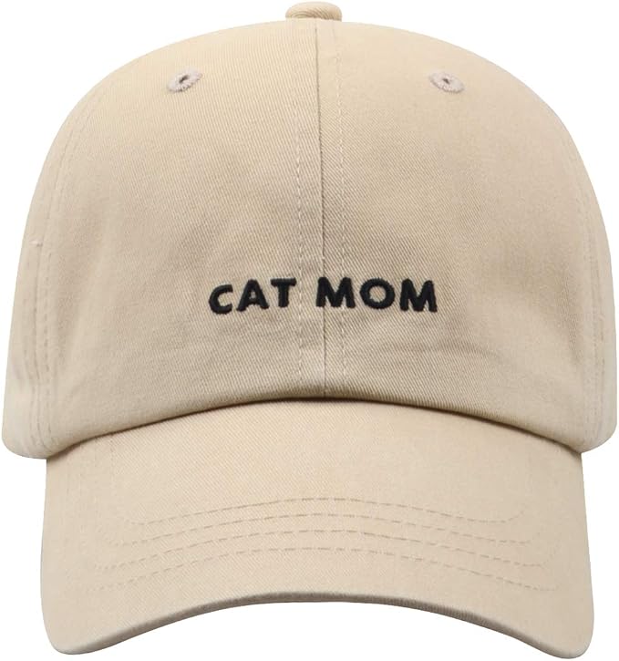 Cat Mom & Dad Hats for Proud Cat Parents | for Men & Women | Embroidered Text by Hatphile