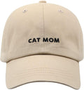 Cat Mom & Dad Hats for Proud Cat Parents | for Men & Women | Embroidered Text by Hatphile