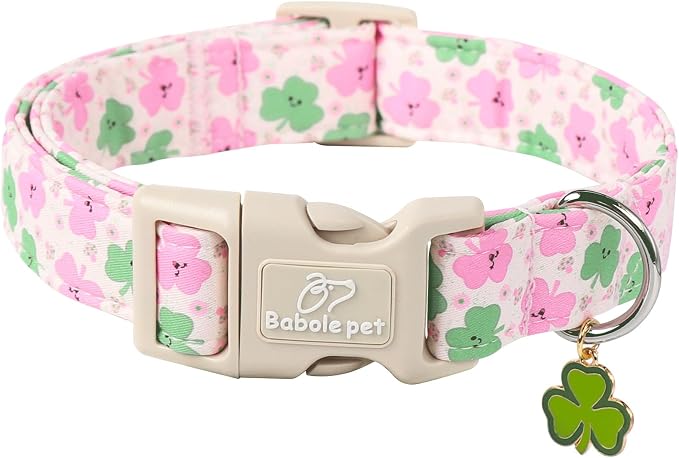 St Patricks Day Dog Collar for Small Dogs by Babolepet