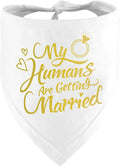 Engagement Gift, My Humans are Getting Married Dog Bandana, Wedding Photo Prop by DZMODZ