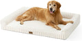 Cute Dog Bed for Extra Large Dogs, Faux Rabbit Fur Orthopedic Foam Dog Bed by COZYKISS