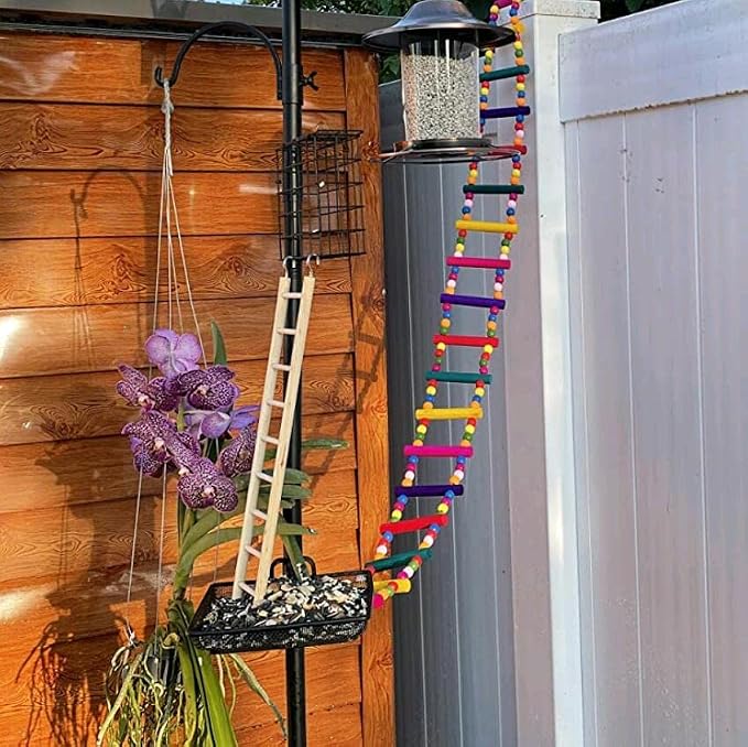 DS. DISTINCTIVE STYLE Bird Ladder Toys Coloured Flexible Parrot Swing Bridge - Image 5