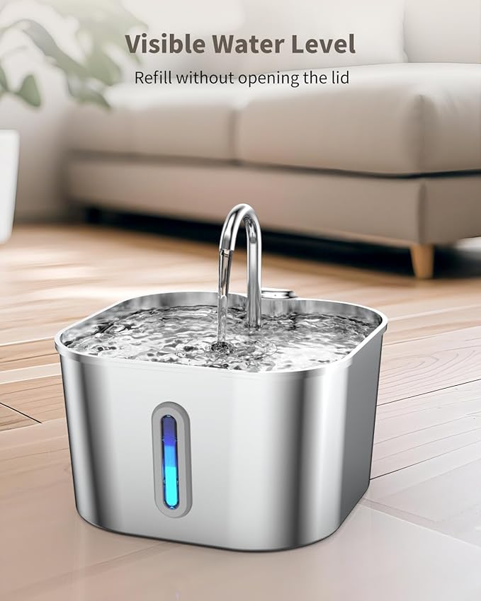 Cat Water Fountain Stainless Steel - Image 6