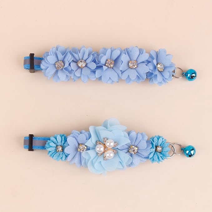 2 Pack Cat Collar Pink Floral - Image 6