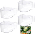 LemonRoad 4 Pcs Bird Cage Feeder Food Water Feeder by Unknown