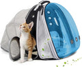 Dual Expandable Polarized Blue Cat Backpack Carrier, Fit up to 20 lbs, by halinfer