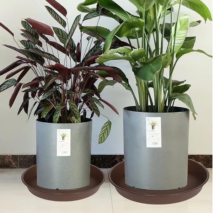 4 Pack of 14 inch Plant Saucer, Heavy Duty Round Plant Trays - Image 4