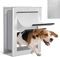 Ownpets Aluminum Dog Door for Wall and Door, Double Flap Energy Efficient by Ownpets
