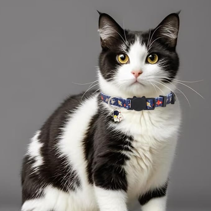 Cat Collar Breakaway, 2 Pack Cotton Cats Collars - Image 2