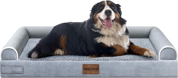 Large Dog Bed Orthopedic Washable: Jumbo Dog Bed Bolster Extra Large Dogs Egg by Nanuya