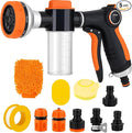 Dog Wash Hose, 8 Way Spray Pattern Garden Hose Nozzle by SAYA+KIJI