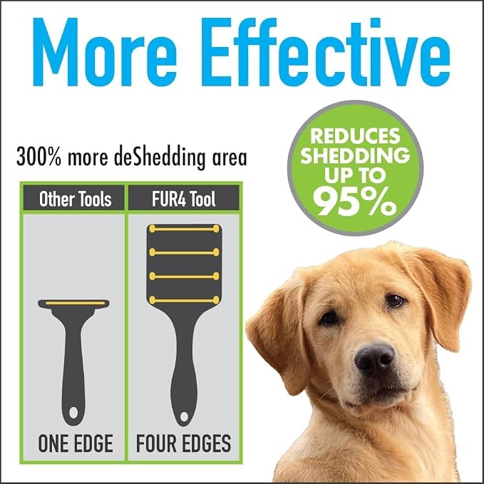 FUR4 deShedding Dog Brush for Short Hair Dogs – Pet Hair Brush - Image 9