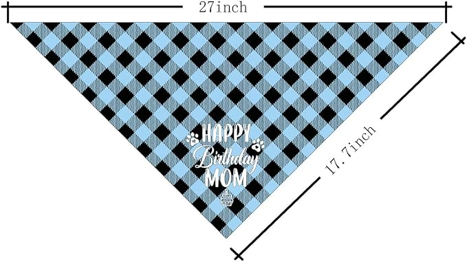 Dog Bandana for Happy Birthday Mom - Image 2