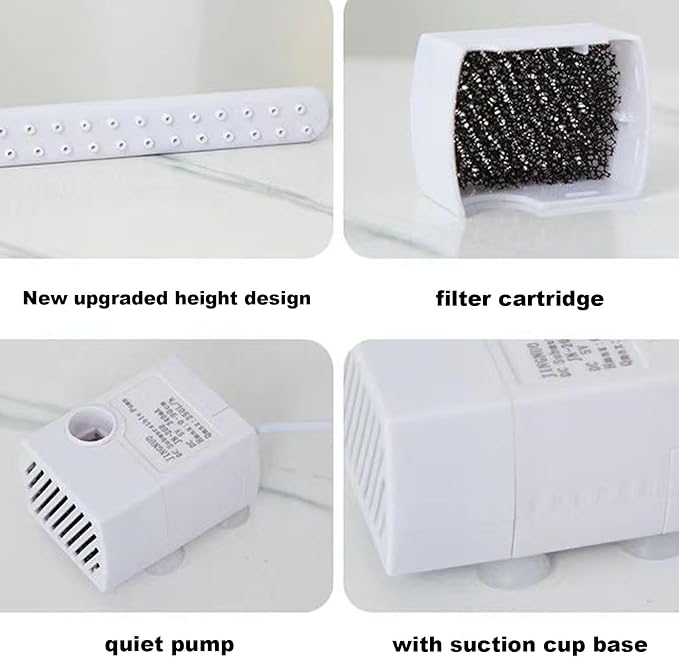 Parrot Bathtub, Automatic Circulating Water Bird Shower Pet Bird Bath - Image 5