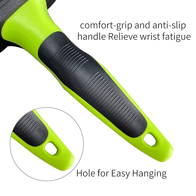 Pet Grooming Brush for Dogs and Cats, Self-Cleaning Undercoat Deshedding Tool - Image 3