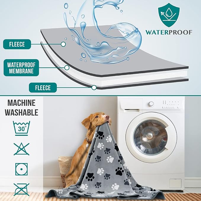 PetAmi Waterproof Dog Blanket for Medium Large Pets Dogs Cats, Pet Couch Cover - Image 3