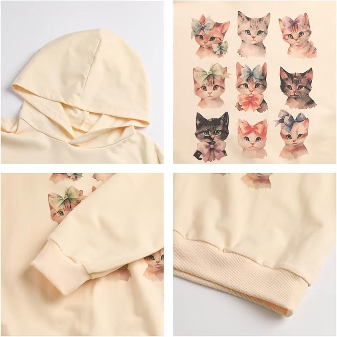 WELAKEN Sweatshirts for Girls Toddler & Kids II Little Girl's Pullover Tops - Image 4