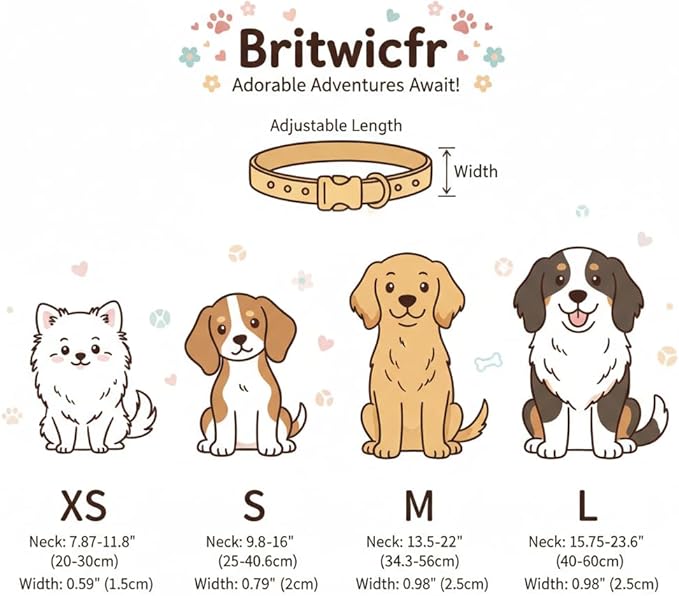 Small Dog Collar, Cute Dog Collar - Image 3