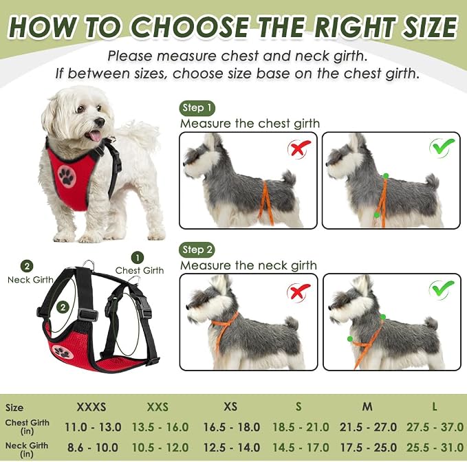 SlowTon Dog Seat Belt Harness for Car, Dog Car Harness Adjustable Mesh - Image 6
