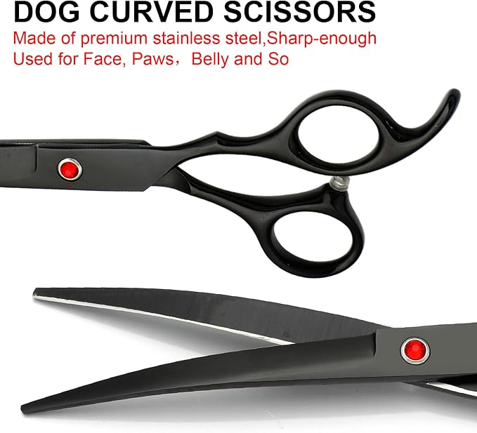 Professional Dog Grooming Scissors Set Stainless Steel Dog Grooming Kit - Image 3