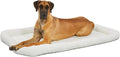 MidWest Homes for Pets QuietTime Giant Dog Bed – White Fleece Bolster, by MidWestHomesForPets