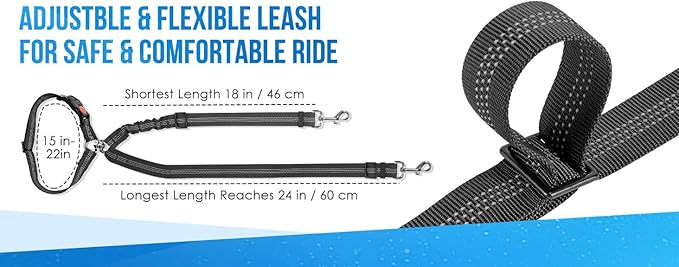 Dog Seat Belt for Car, Dual Pet Vehicle Headrest Restraint Safety Seatbelt - Image 8
