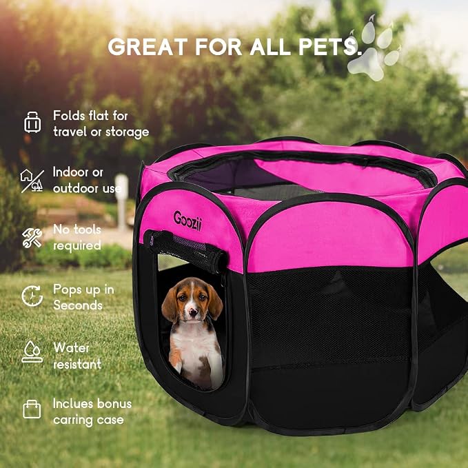 Pet Cat Playpen for Indoor Cats Enclosed, Portable Foldable Dog Playpen Outdoor - Image 3