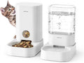 PAWGETHER® 2 Pack Gravity Cat Feeder and Water Dispenser 1 Gallon/3.5L by PAWGETHER