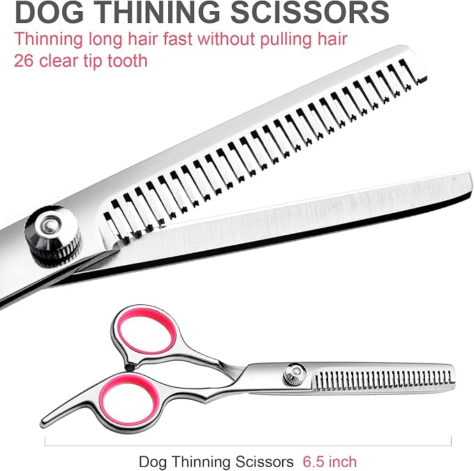 Dog Grooming Scissors with Safety Round Tips Stainless Steel Professional Dog - Image 4