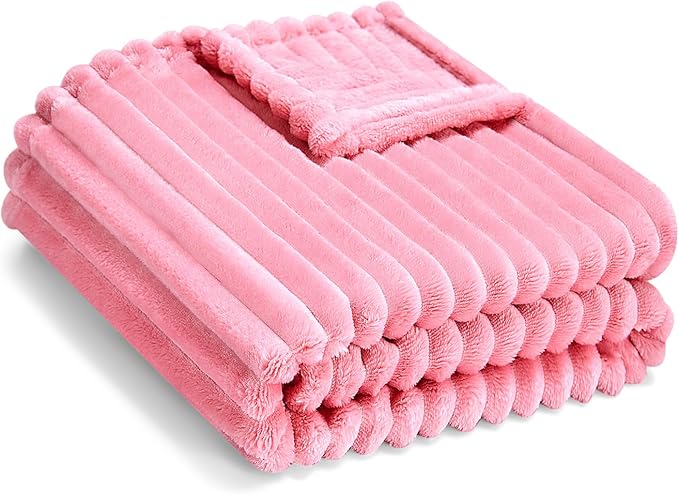 Soft Fleece Baby Blanket Ultra Cozy Pink Baby Blankets by Eonkasp