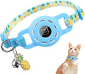 BINGPET AirTag Cat Collar with Bells, Upgraded Safety Elastic Cat Collar with by BINGPET
