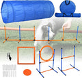 Agility Training Equipment for Dogs, Dog Agility Course Backyard Set Include by Bebegigi
