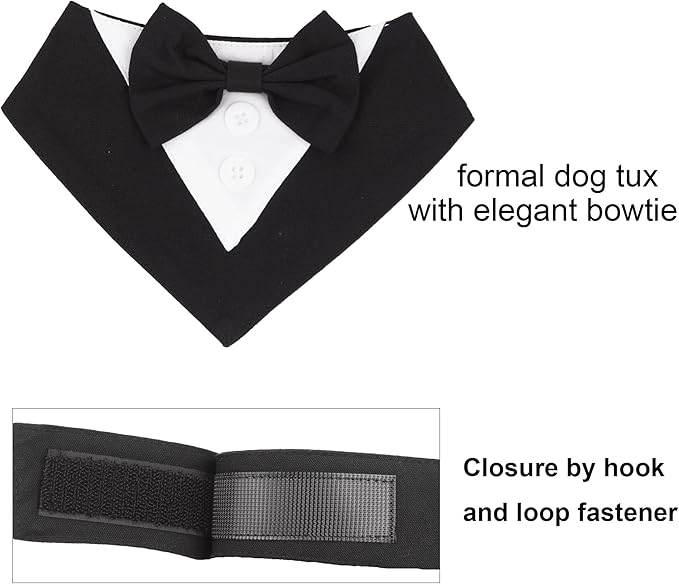 ADOGGYGO Formal Dog Tuxedo, Wedding Dog Bandana Collar - Image 4
