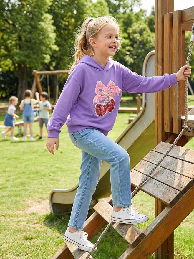 WELAKEN Sweatshirts for Girls Toddler & Kids II Little Girl's Pullover Tops - Image 4