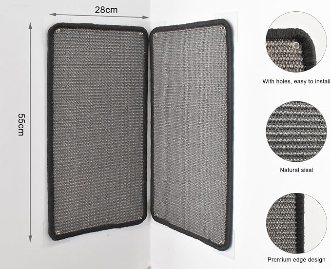 Self Adhesive Cat Scratching Mat, Wall Scratcher, Scratch Mat Cat Scratching Pad - Image 3