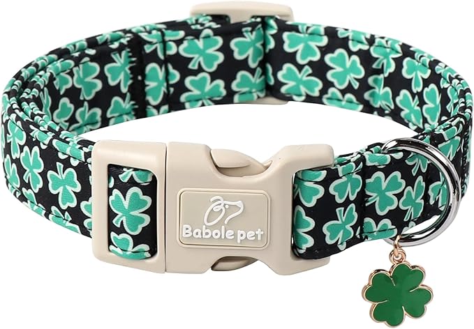 St Patricks Day Dog Collar for Giant Large Dogs by Babolepet