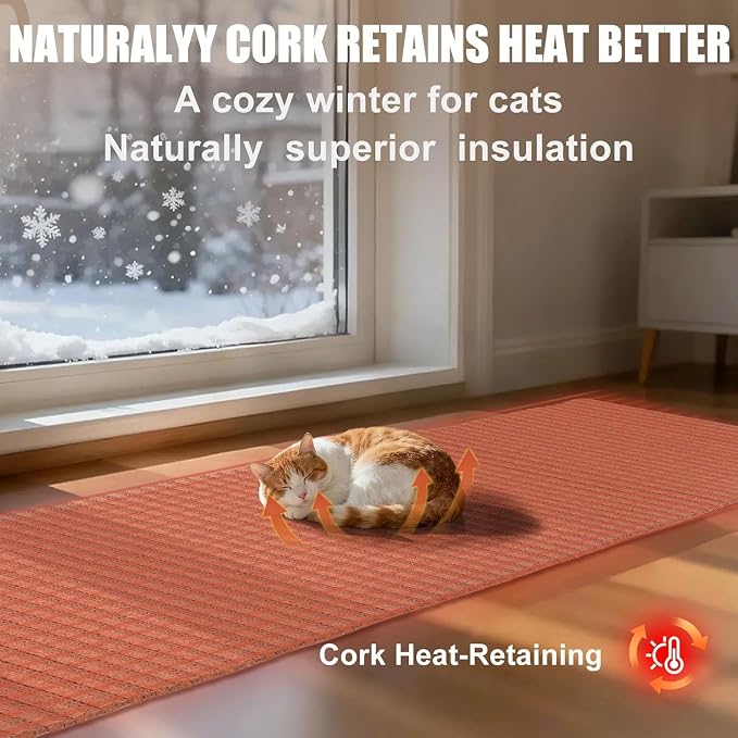 Natural Cork-Cat Scratch mat-Cat Scratch Pad Rug-cat Couch Protector-Scratch - Image 7