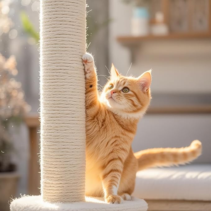 PowerKing Natural Sisal Replacement Scratching Post, 15.7'' 2 Pieces M8 Cat - Image 6