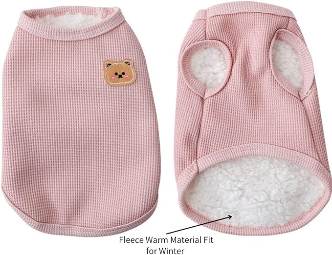 Fleece Cotton Cats & Dogs T-Shirts: Soft, Breathable & Stretchy Winter Vests - Image 2
