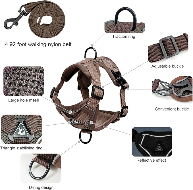 XL Cat Harness Escape Proof for Heavy Cats - Image 2