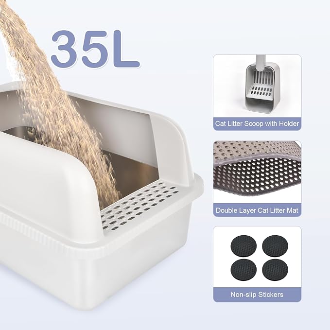 Henkelion Stainless Steel Cat Litter Box - Image 5