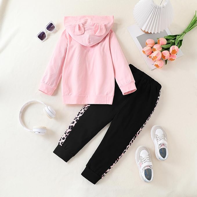 Toddler Baby Girls Clothes Long-sleeve Tie Dye Hoodie Sweatshirt Pants Hooded - Image 7