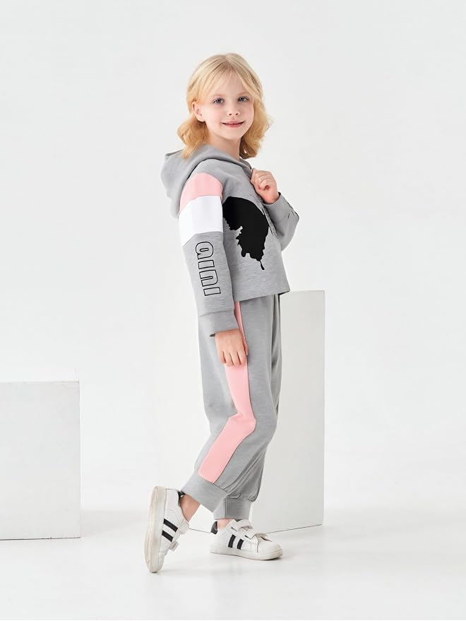 Toddler Baby Girls Clothes Long-sleeve Tie Dye Hoodie Sweatshirt Pants Hooded - Image 2