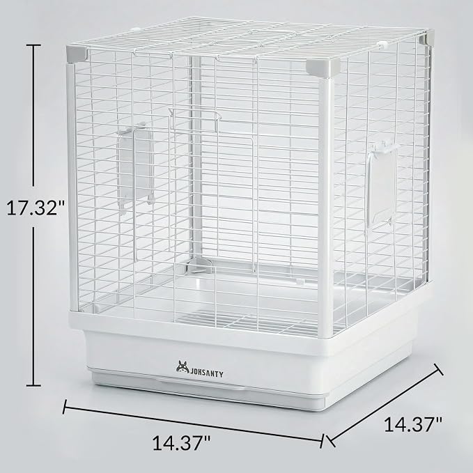 17.3" Portable Travel Bird Cage, Parrot Cage, Ample Room - Image 2