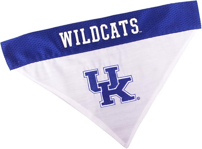 Pets First Collegiate Pet Accessories, Reversible Bandana, Kentucky Wildcats by PETSFIRST