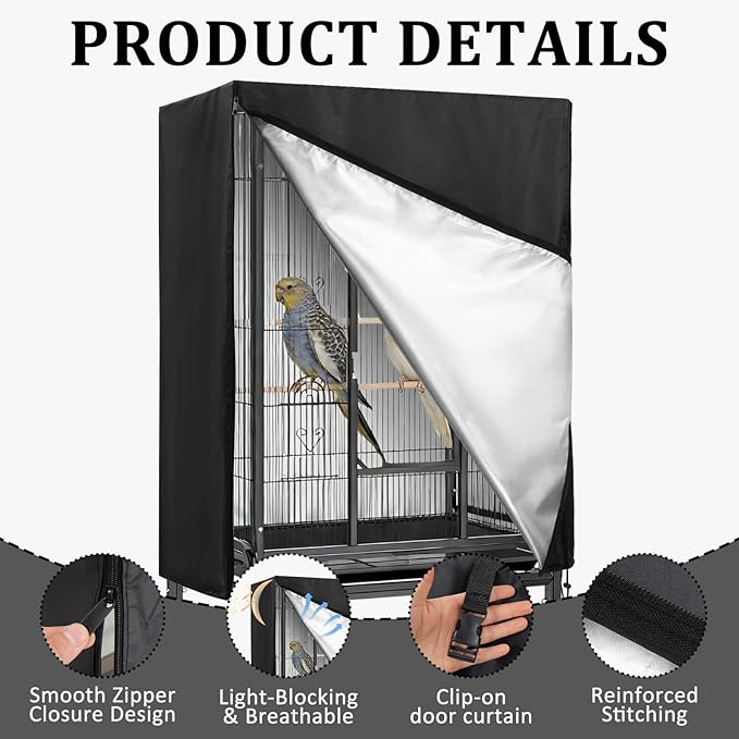 Bird Cage Cover 35"x25"x47" Heavy Duty Waterproof Bird cage Covers - Image 3