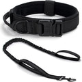 Tactical Dog Collar Set, Adjustable Military Training Nylon Dog Collar by CADONO