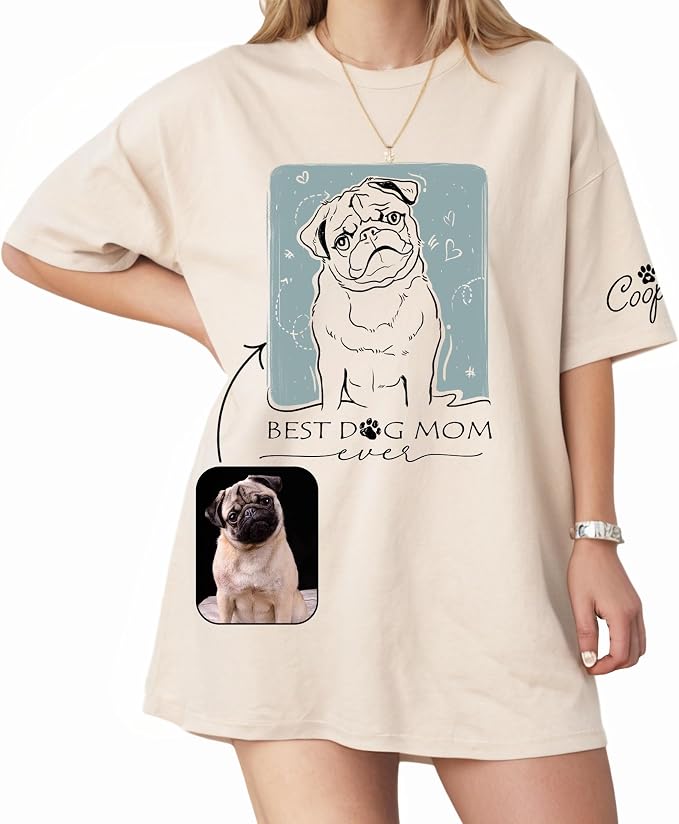 Custom Dog Mom Shirt Gifts for Women, Mother's Day Hoodie, Custom Shirt by Lavape